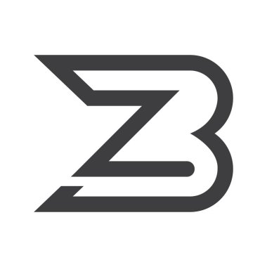 Alfabe harfleri Baş harfleri: Monogram logosu BZ, ZB, Z ve B
