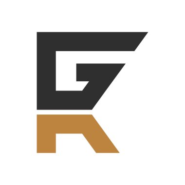 KG, GK, G ve K Soyut ilk monogram harf logosu tasarımı