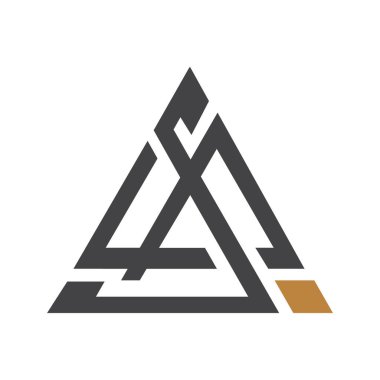 AX, XA, A ve X soyut ilk monogram harf logosu tasarımı