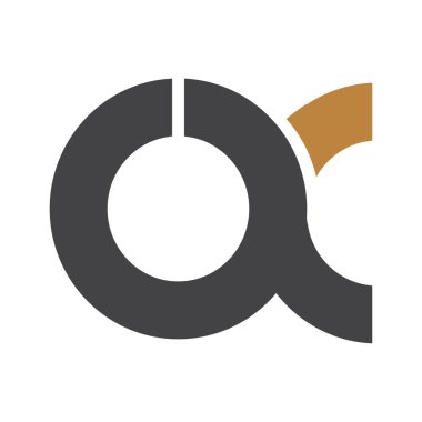 AX, XA, A ve X soyut ilk monogram harf logosu tasarımı