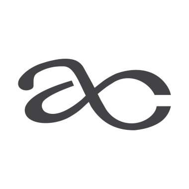 AX, XA, A ve X soyut ilk monogram harf logosu tasarımı