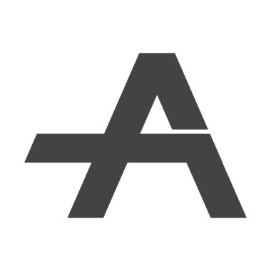 AX, XA, A ve X soyut ilk monogram harf logosu tasarımı