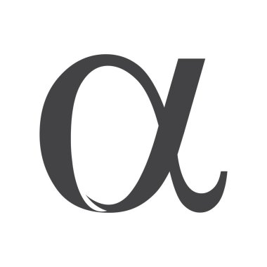 AX, XA, A ve X soyut ilk monogram harf logosu tasarımı