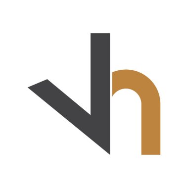 Alfabe harfleri Baş harfleri: Monogram logosu HV, VH, H ve V