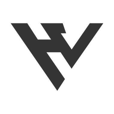 Alfabe harfleri Baş harfleri: Monogram logosu HV, VH, H ve V