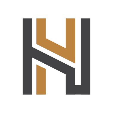 Alfabe harfleri Baş harfleri: Monogram logosu HV, VH, H ve V