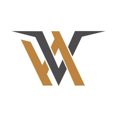 Alfabe harfleri Baş harfleri: Monogram logosu HV, VH, H ve V