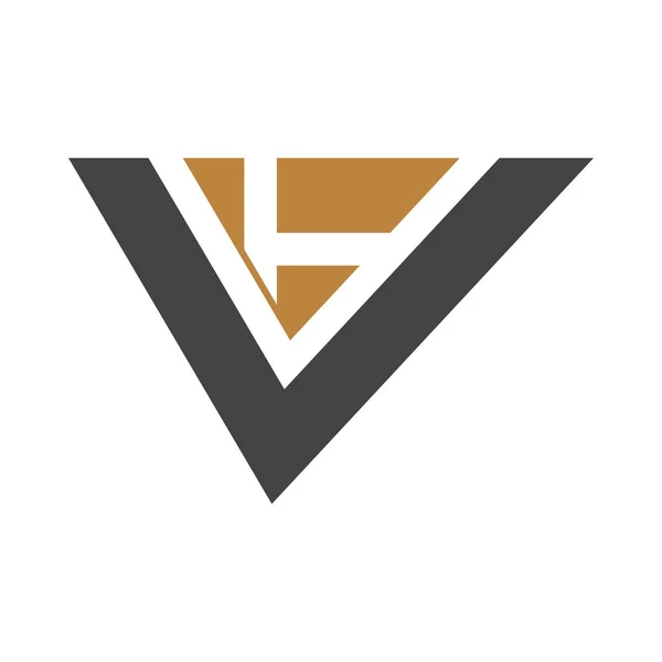 Letras Del Alfabeto Inicial Logotipo Del Monograma — Vector de stock