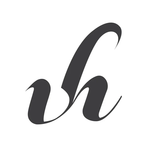 アルファベット文字イニシャルモノグラムロゴHv HとV — ストックベクタ