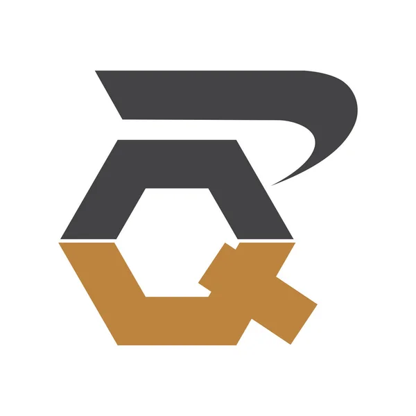 Desenho Inicial Abstrato Logotipo Alfabeto Letra Monograma — Vetor de Stock