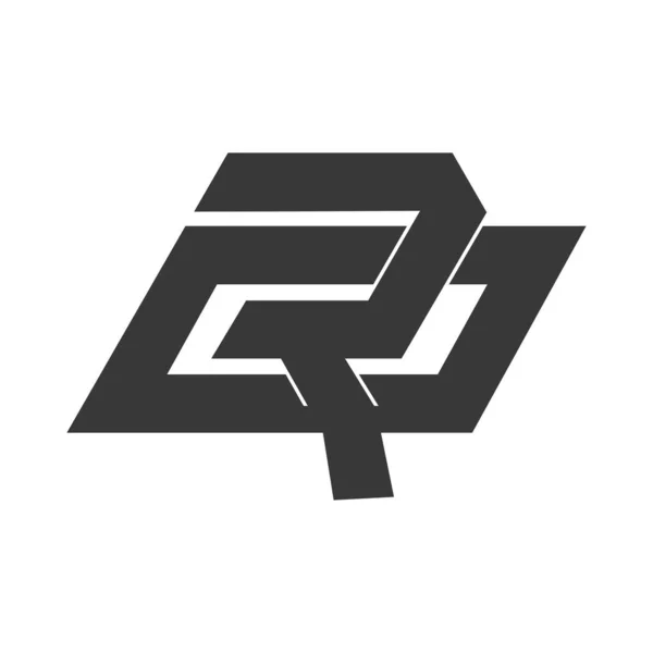 Och Abstrakta Ursprungliga Monogram Bokstäver Alfabet Logotyp Design — Stock vektor