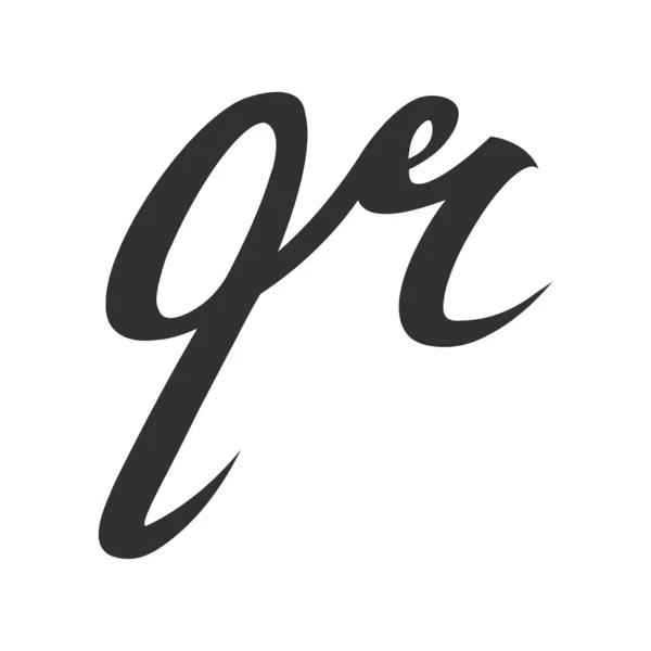Rアブストラクト初期モノグラム文字アルファベットロゴデザイン — ストックベクタ