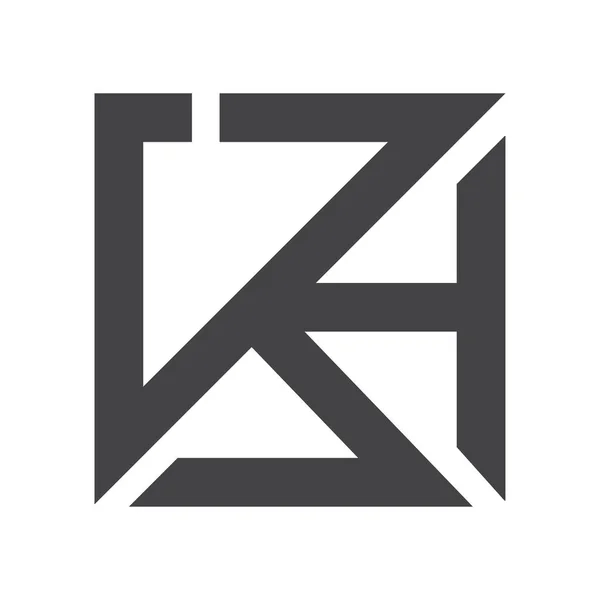 Alfabetet Initials Logo Och — Stock vektor