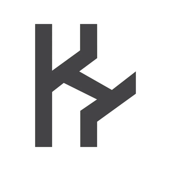 Alfabetet Initials Logo Och — Stock vektor