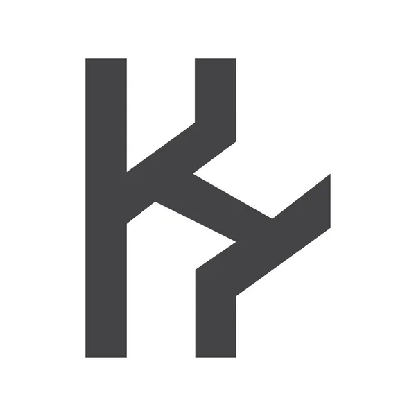 Alphabet Initials Logo — 스톡 벡터