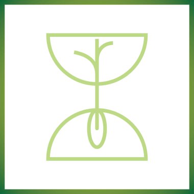 Toprağa tohum ekiyorum. Sembol fidan gibi büyür. Kök vektör illüstrasyonlu yeşil taze bitki filizleri.