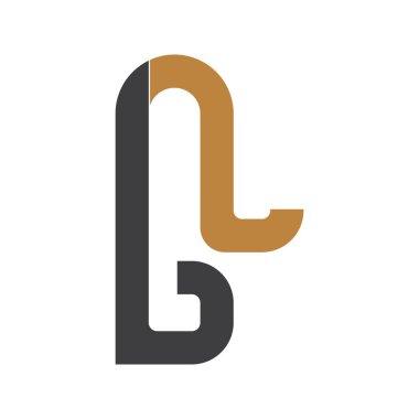 Alfabe Baş Logosu BL, LB, B ve L