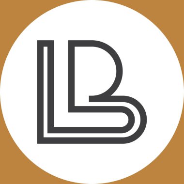 Alfabe Baş Logosu BL, LB, B ve L