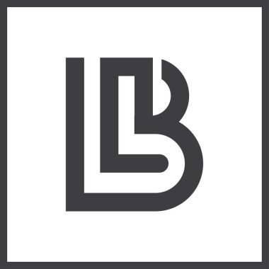Alfabe Baş Logosu BL, LB, B ve L