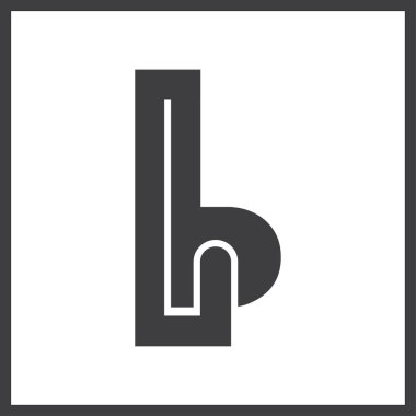 Alfabe Baş Logosu BL, LB, B ve L