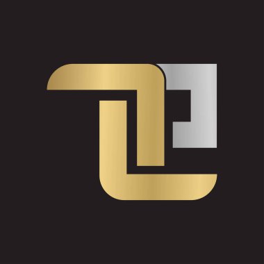 ZP, PZ, P ve Z soyut ilk harfli alfabe logosu tasarımı