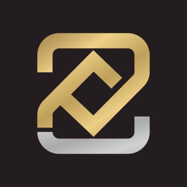 ZP, PZ, P ve Z soyut ilk harfli alfabe logosu tasarımı