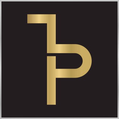 ZP, PZ, P ve Z soyut ilk harfli alfabe logosu tasarımı