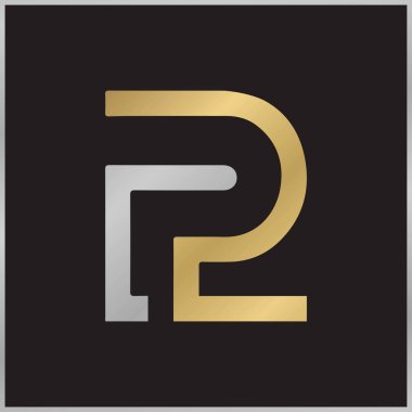 ZP, PZ, P ve Z soyut ilk harfli alfabe logosu tasarımı