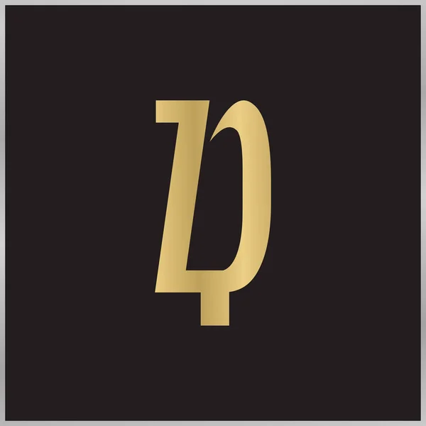 Résumé Lettre Monogramme Initiale Conception Logo Alphabet — Image vectorielle