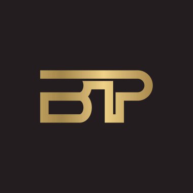 Alfabe harfleri Baş harfleri: Monogram logosu PB, BP, B ve P