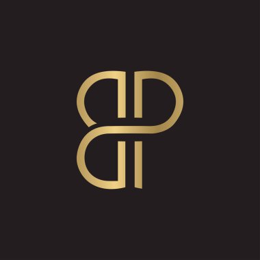 Alfabe harfleri Baş harfleri: Monogram logosu PB, BP, B ve P