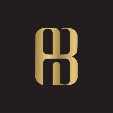 PB, BP, P ve B soyut ilk harfli alfabe logosu tasarımı