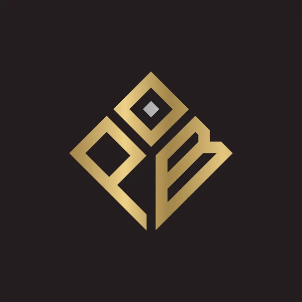 Logotipo Inicial Del Alfabeto — Vector de stock