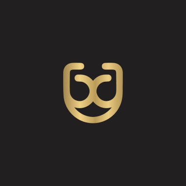 Alfabe Baş harfleri UX, XU, X ve U logosu