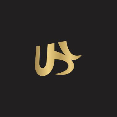 Alfabe Baş harfleri UX, XU, X ve U logosu