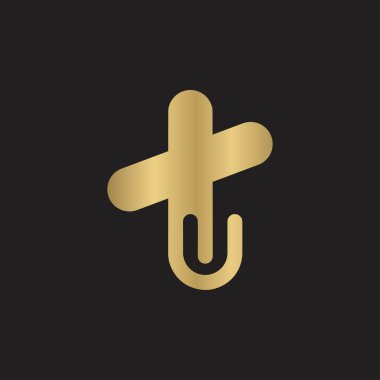 Alfabe Baş harfleri UX, XU, X ve U logosu