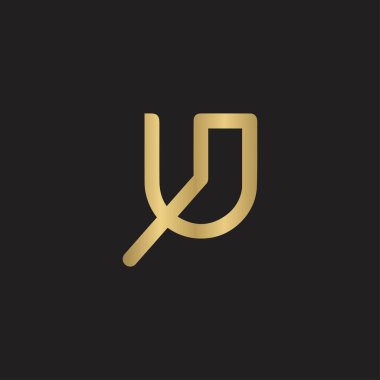 Alfabe Baş harfleri UX, XU, X ve U logosu