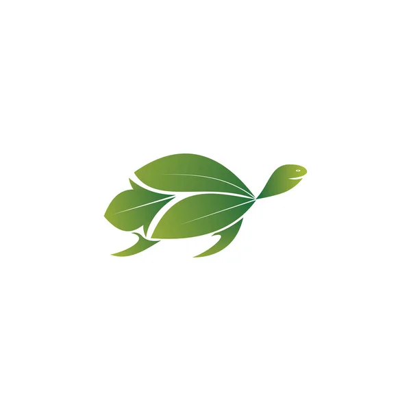 Inspiración Del Logotipo Tortuga Verde — Archivo Imágenes Vectoriales