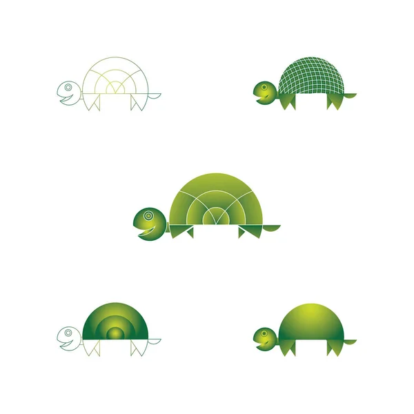 Skildpadde Logo Design Skabelon Inspiration – Stock-vektor