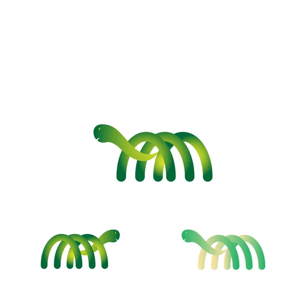 Plantilla Logotipo Tortuga Arte Línea Simple — Archivo Imágenes Vectoriales