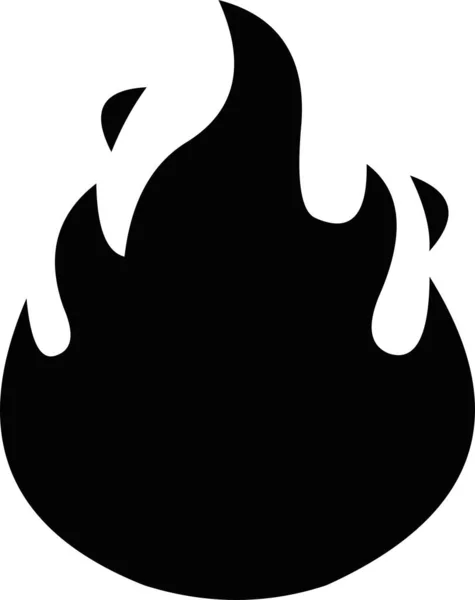 Vektor Illustration Des Feuersymbols — Stockvektor
