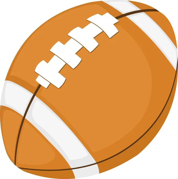 Illustration Vectorielle Émoticône Ballon Football Américain — Image vectorielle