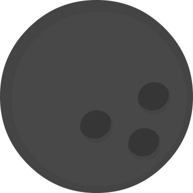 Bowling topu simgesinin vektör illüstrasyonu