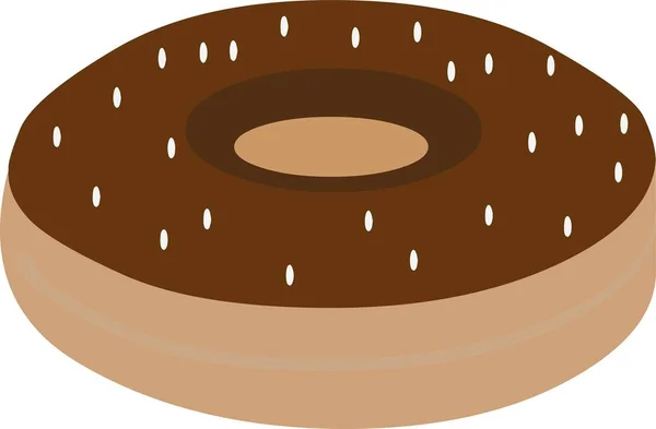 Vector Illustratie Van Emoticon Van Een Donut — Stockvector