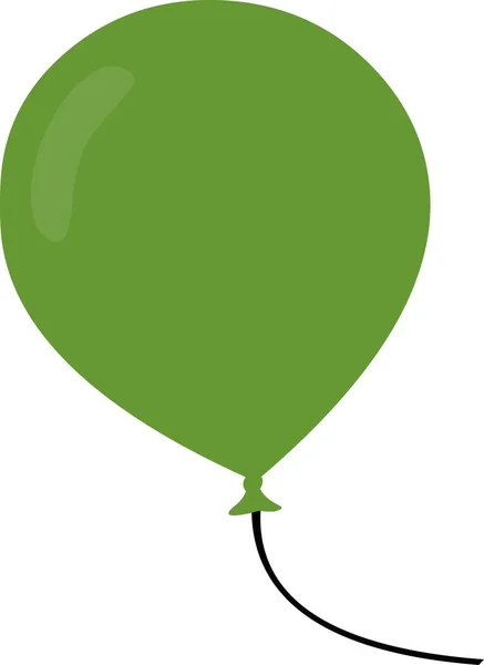 Illustrazione Vettoriale Emoticon Palloncino Verde — Vettoriale Stock