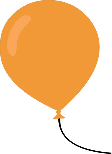 Illustration Vectorielle Émoticône Ballon Orange — Image vectorielle