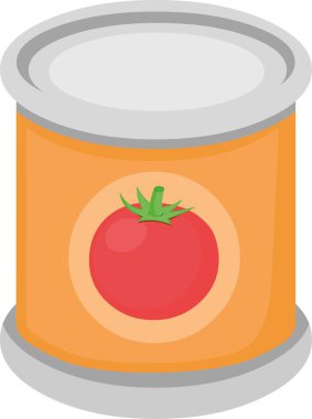 Bir kutu domatesin vektör çizimi