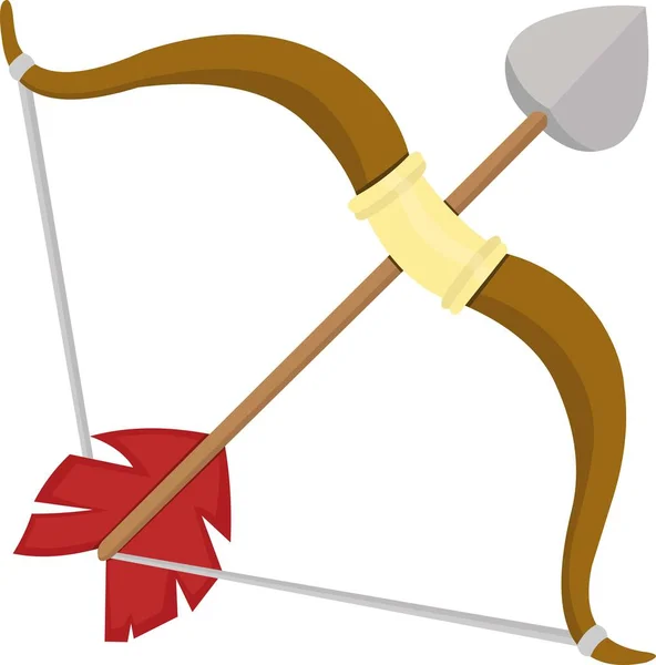 Ok ve yay ifadelerinin vektör illüstrasyonu