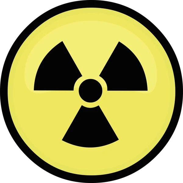 Ilustración Vectorial Del Símbolo Radiación Emoticono — Vector de stock