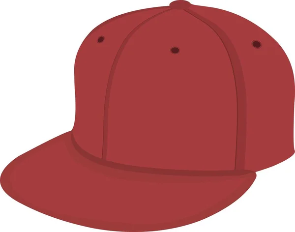Vektorillustration Des Emoticons Eines Roten Mützes — Stockvektor